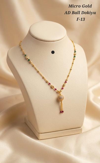 Micro gold ad ball dokiya f 13 Cheap artificial jewelry market in Mumbai